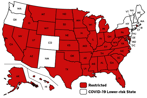 Another state removed from Massachusetts 'lower-risk' states list 1