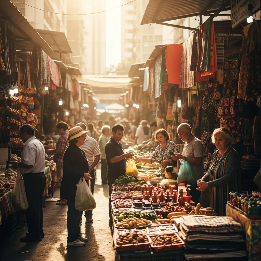 Person analyzing economic reports in a coffee shop setting
